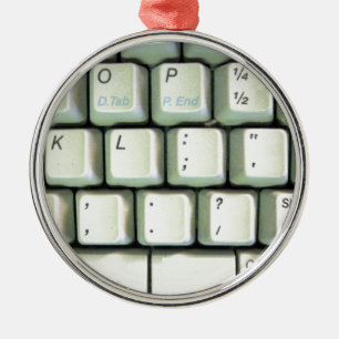 Tastatur für Schreibmaschine Ornament Aus Metall