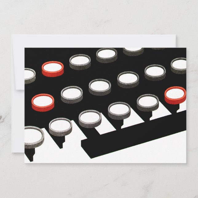 Tastatur für Vintage Schreibmaschinen (Vorderseite)