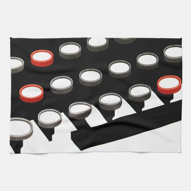 Tastatur für Vintage Schreibmaschinen Geschirrtuch (Horizontal)