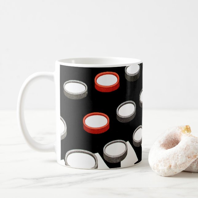 Tastatur für Vintage Schreibmaschinen Tasse (Mit Donut)