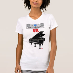 Tastatur GEGEN Klavier (Frauen) T-Shirt