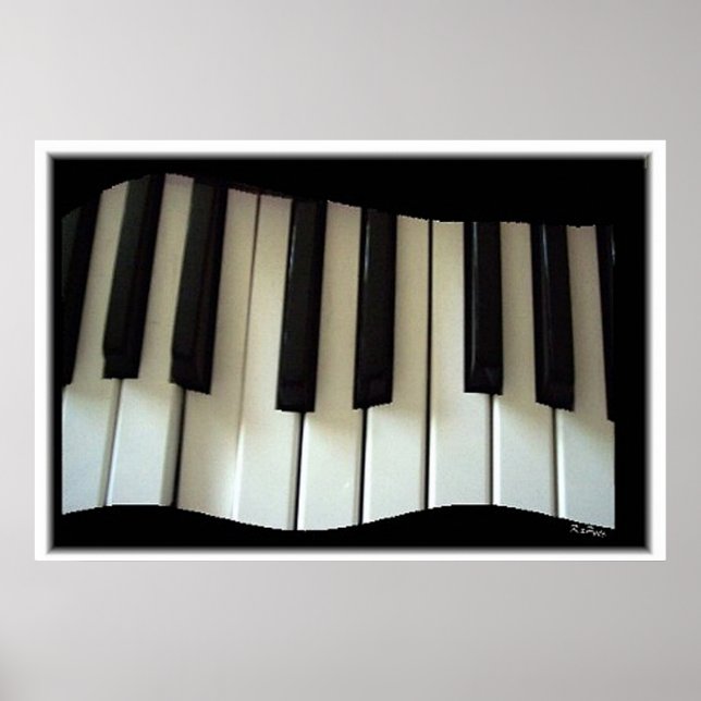 Tastatur in Bewegung Poster (Vorne)