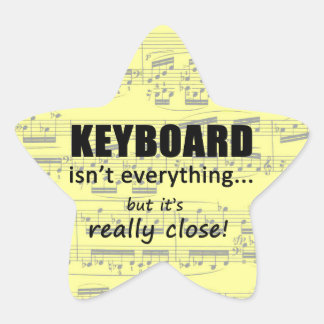Tastatur ist nicht alles Star Sticker