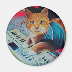 Tastatur-Katzen-Malerei-Gang Magnet