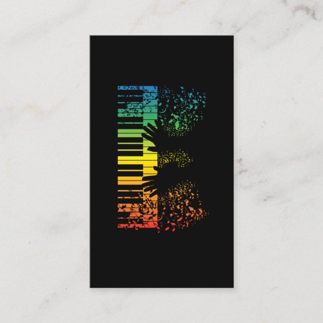 Tastatur-Klavier-Geschenk-Musik-Musiker-Instrument Visitenkarte (Vorderseite)