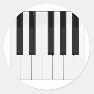 Tastatur-/Klaviertasten: Runder Aufkleber