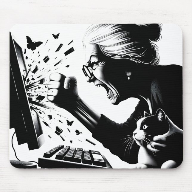 Tastatur-Krieger Mousepad (Vorne)