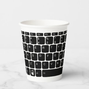 Tastatur pappbecher