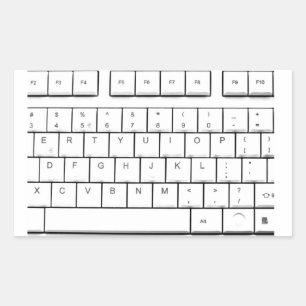 Tastatur Rechteckiger Aufkleber