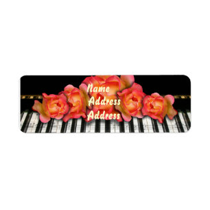 Tastatur-Rosen-Klavier-Aufkleber