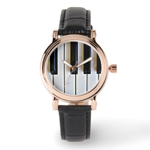 Tastatur - Schwarzweiß Armbanduhr