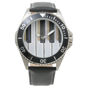 Tastatur - Schwarzweiß Armbanduhr