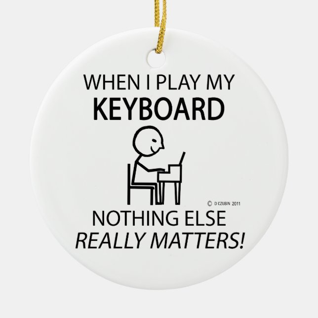 Tastatur spielt keine Rolle Keramikornament (Vorne)