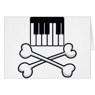 Tastatur und gekreuzte Knochen