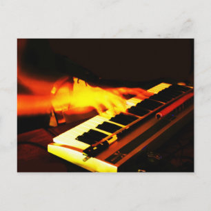 Tastatur-Wiedergabe Postkarte