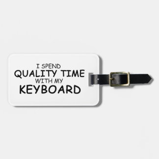 Tastatur zur Qualitätszeit Gepäckanhänger