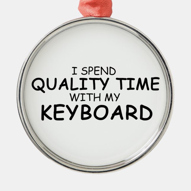 Tastatur zur Qualitätszeit Ornament Aus Metall (Vorne)