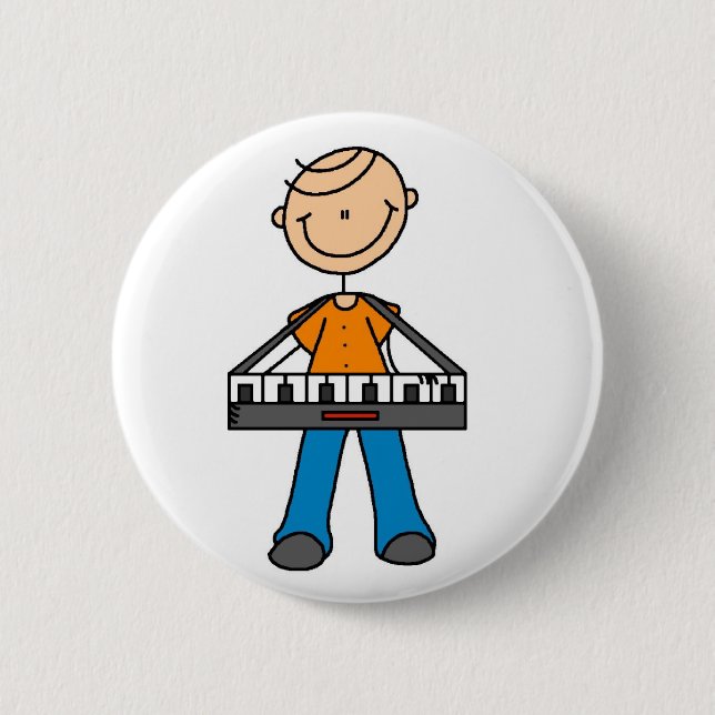 Tastaturknopf mit Strichmännchen Button (Vorderseite)