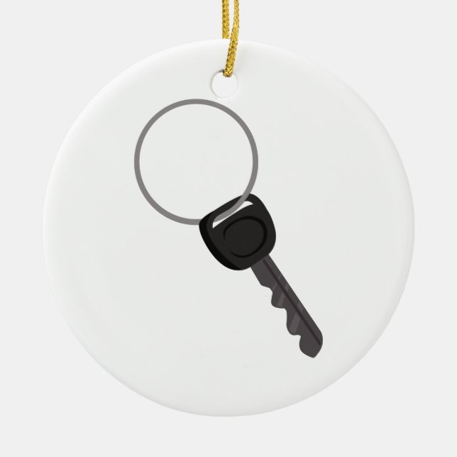 Taste auf einem Ring Keramik Ornament (Vorne)