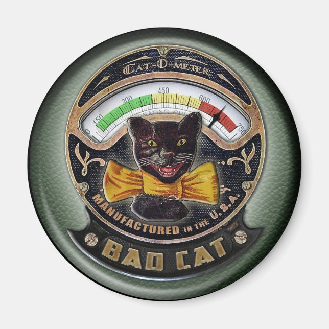 Taste "Bad Cat" Magnet (Vorne)