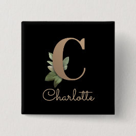 Taste C für den eleganten Botanischen Monogramm-Go Button