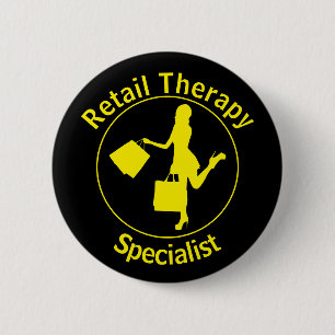 Taste "Chic Fun Yellow" (Retail-Therapist) Button