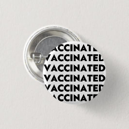 Taste für geimpftes, schwarz-weißes Muster Button