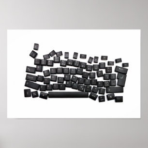 Taste für Schreibbuchstaben der Legasthenie Poster