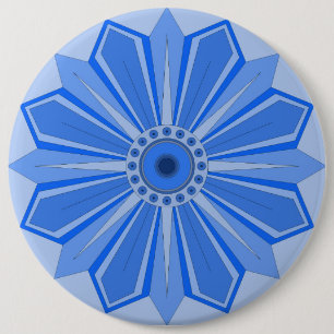 Taste mit Kunst der Blume Button