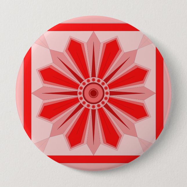Taste mit Kunst der Blume Button (Vorderseite)
