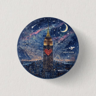 Taste NYC bis Seattle Knopf Button