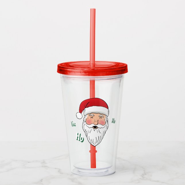 Taste Santa (Ho, Ho, Ho) Acryltrinkbecher (Vorderseite)