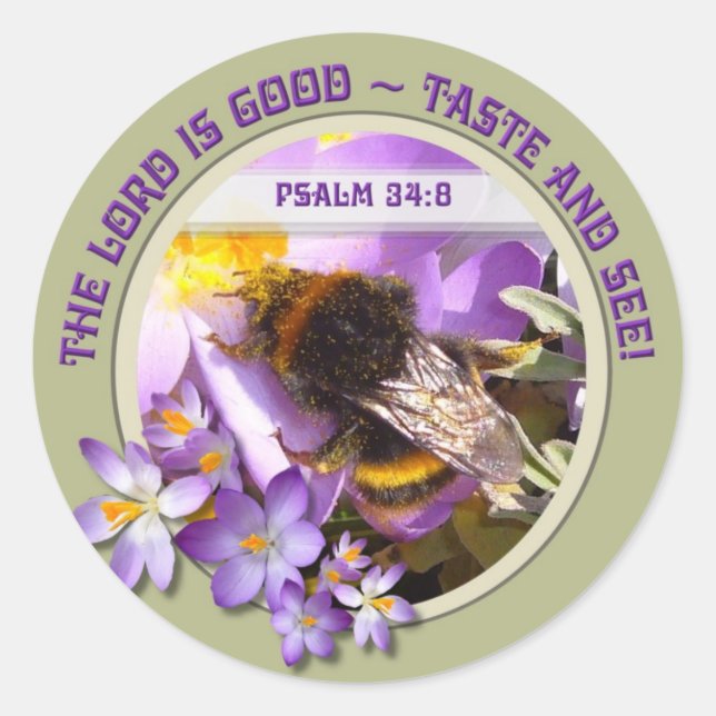 TASTE & SEE ~ Umschlag-Dichtungen/Aufkleber Runder Aufkleber (Vorderseite)