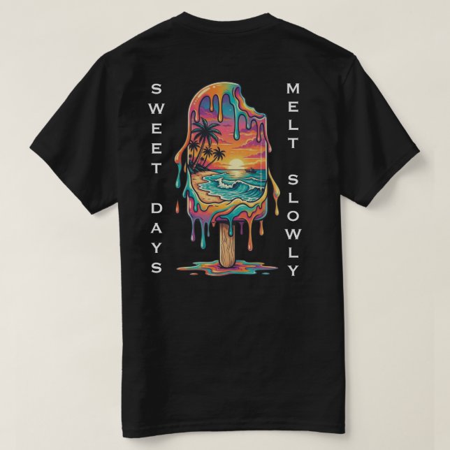 Taste the Sunset Melting Popsical Tee (Design Rückseite)