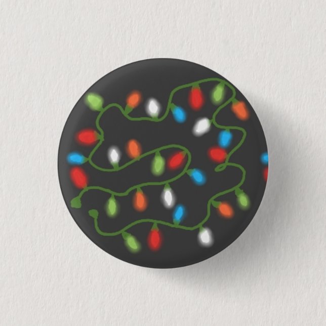 Taste "Weihnachtsbeleuchtung" (Multi & Gray) Button (Vorderseite)