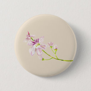 Tasten florales Vanille-Thema Button