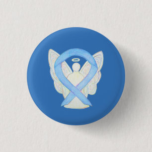 Tasten für das Light Blue Awareness Ribbon Angel A Button