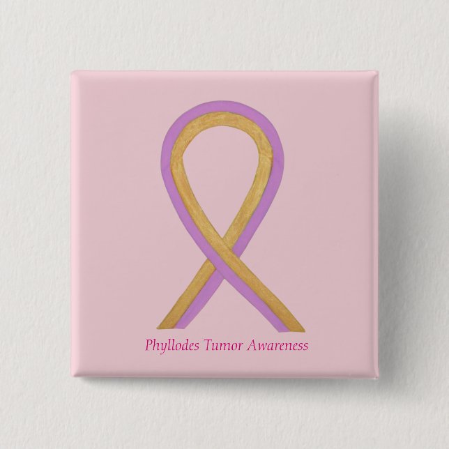 Tasten für das Phyllodes Tumor Awareness Ribbon-Bu Button (Vorderseite)