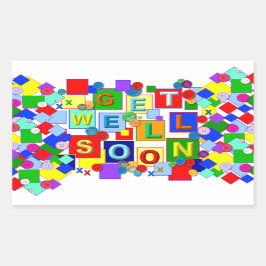 TASTEN ~ Gut aufklebern Rechteckiger Aufkleber