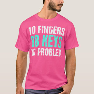 Tasten - Lustige Klavierstunden Klavierspieler  Kl T-Shirt