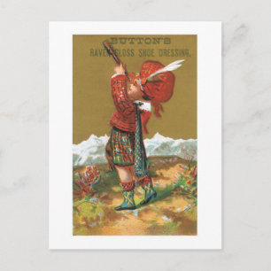 Tasten Raven Gloss Shoe Dressing Postkarte