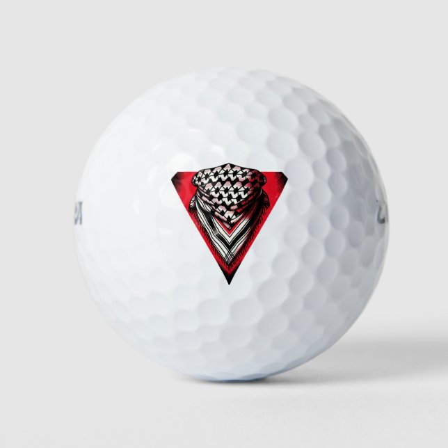 Tastenanschlag für das rote Dreieck Golfball (Vorderseite)