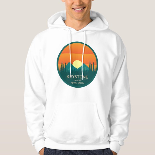 Tastenanschlag-Retroreise Hoodie (Vorderseite)