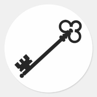 Tastenaufkleber Runder Aufkleber