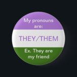 Tastenfeld für die Ausspracheaufzeichnungen Button<br><div class="desc">Sie/sie sprechen mit Beispielen auf dem Genderqueer-Flag</div>