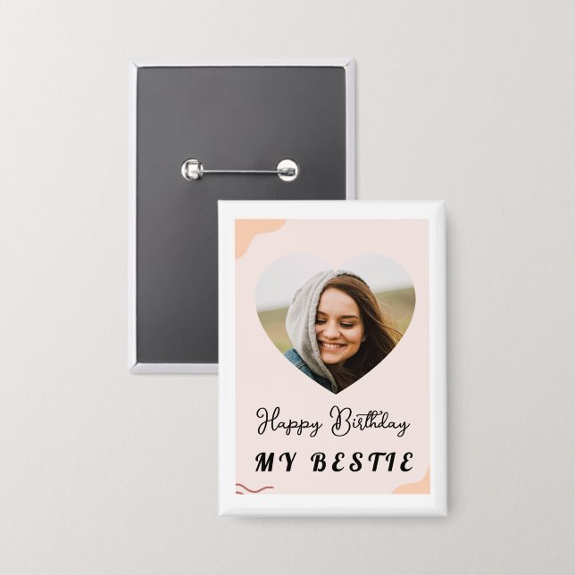 Tastenkombination aus geschweißtem Herzmetall Button (Vorderseite/Rückseite)