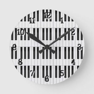 Tastenkombinationen für Klavier und Tastatur:Wall Runde Wanduhr