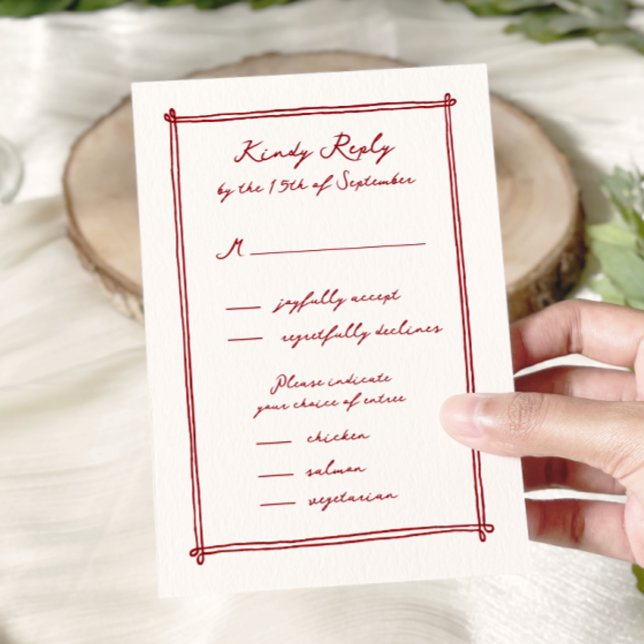 Tastenkürzel-Menü Option Wedding rsvp (Von Creator hochgeladen)