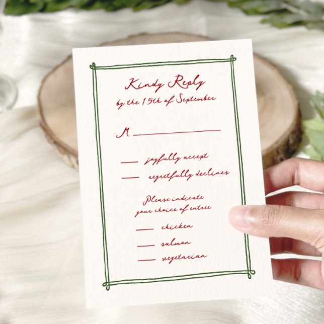 Tastenkürzel-Menü Option Wedding rsvp Karte (Von Creator hochgeladen)