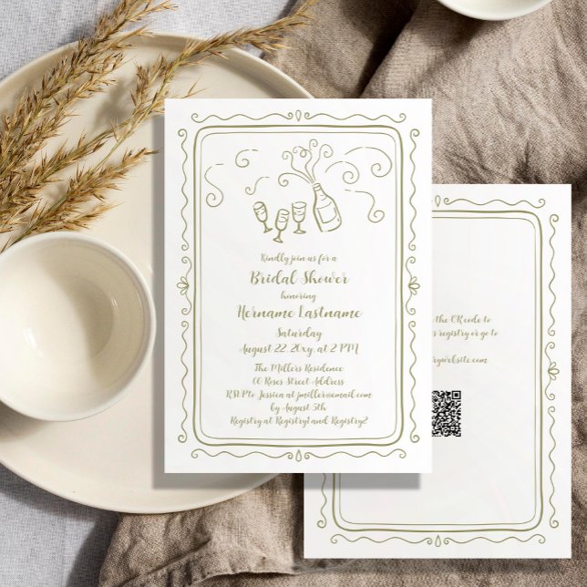 Tastenkürzel QR-Brautparty Einladung (Von Creator hochgeladen)